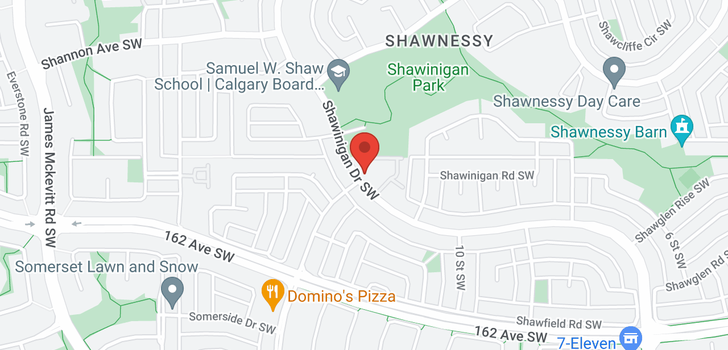 map of 256 Shawinigan Drive SW